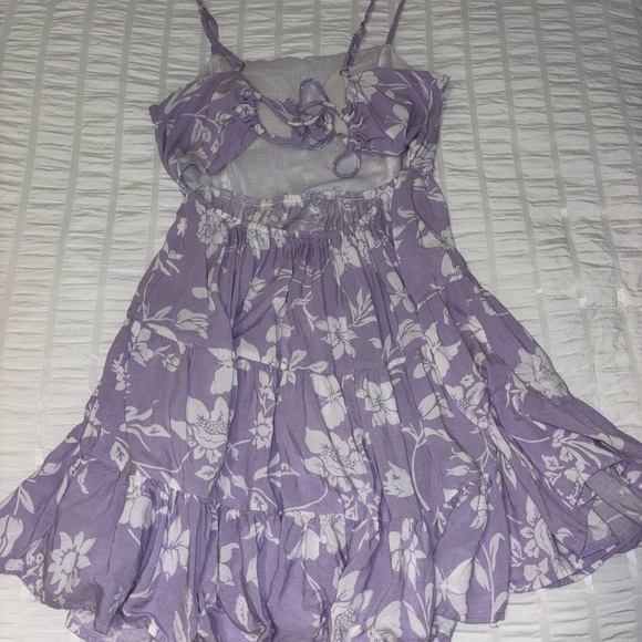 Floral Purple Dress - Picture 2 of 2